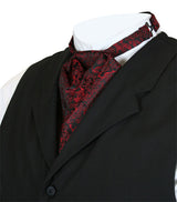 Satin Puff Tie - Red - Drake