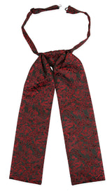 Satin Puff Tie - Red - Drake