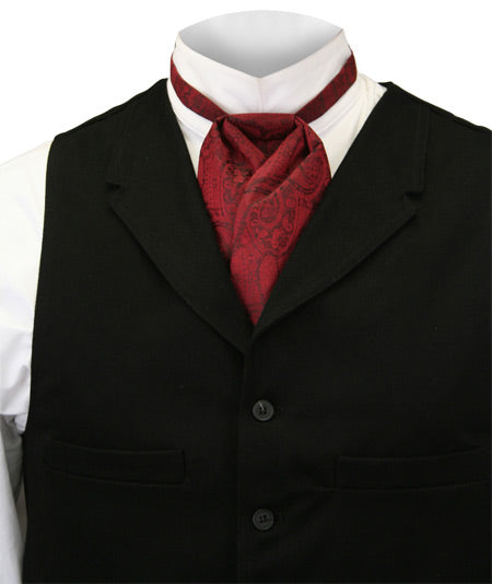 Satin Puff Tie - Red Putnam
