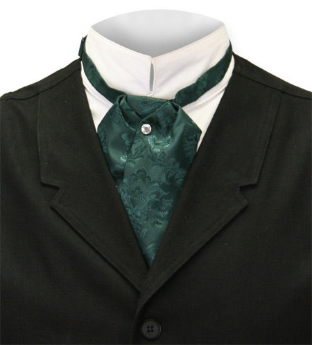 Satin Puff Tie - Green Emerald Isle