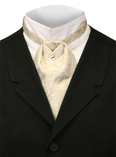 Satin Puff Tie - Cream Spencer
