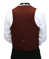 Classic Canvas Work Vest - Crimson
