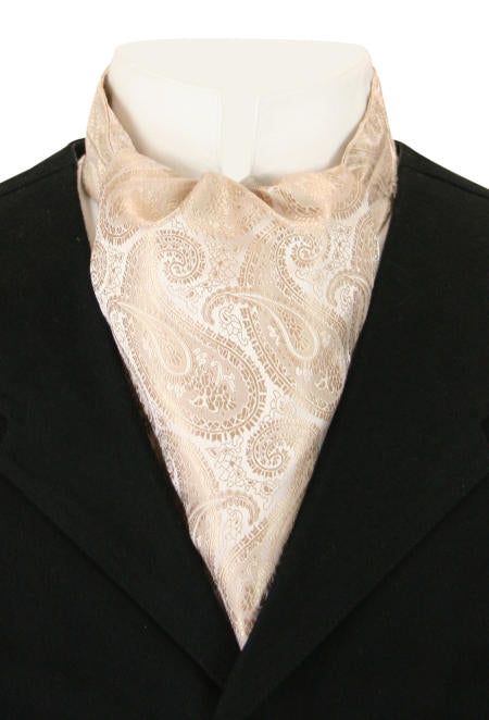 Tonal Paisley Ascot - Taupe