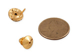 Faceted Tie Tack - Gold/Jet