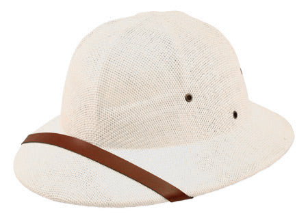 Straw Safari Helmet - White