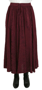Swirl Skirt - Burgundy