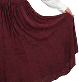 Swirl Skirt - Burgundy