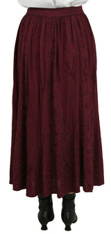 Swirl Skirt - Burgundy
