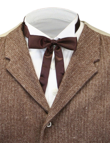 Deluxe Western Bow Tie - Brown