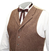 Deluxe Western Bow Tie - Brown