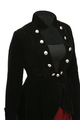 Velvet Tailcoat - Black