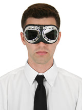 RAF Style Ace Flying Goggles - Smoke Lens