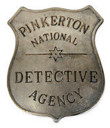 Old West Badge - Pinkerton Detective