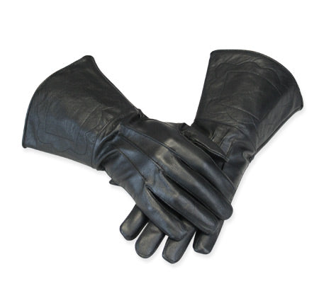 Victorian Mens Black Leather Forearm Length Gloves (Size L) | Dickens | Downton Abbey Victorian Mens Black Leather Forearm Length Gloves (Size L) | Dickens | Downton Abbey