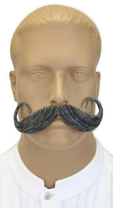 Handlebar Mustache - Gray
