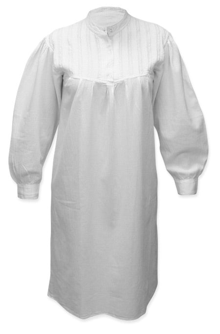 Emma Cotton Nightgown - White