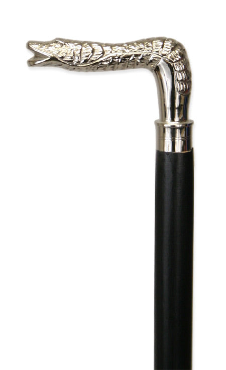Serpent Walking Stick - Silver