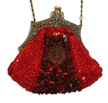 Medallion Purse - Red