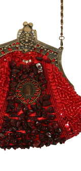 Medallion Purse - Red