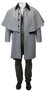 Coburn Velvet Great Coat - Gray