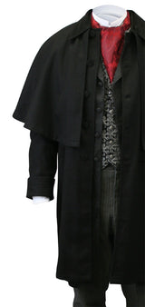 Coburn Velvet Great Coat - Black