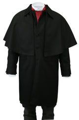 Coburn Velvet Great Coat - Black