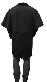 Coburn Velvet Great Coat - Black