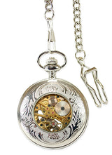 Mechanical Pocket Watch - Silver Sprockets