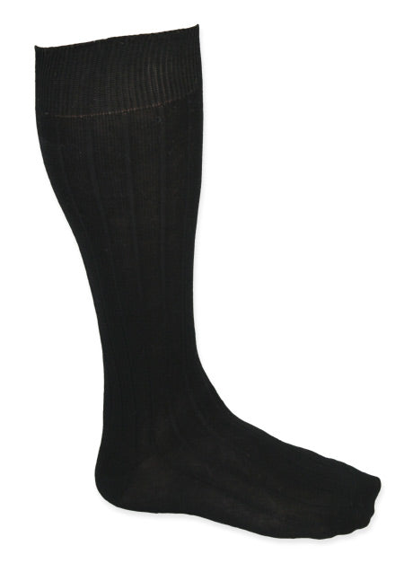 Mens Calf-Length Socks - Black