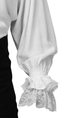 Marcus Regency Shirt with Removable Jabot - White