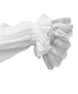Marcus Regency Shirt with Removable Jabot - White