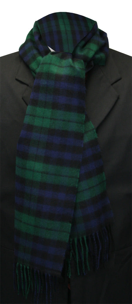Cashmere Wool Scarf - Black Watch