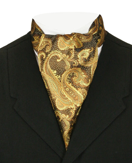 Vivid Paisley Ascot - Gold