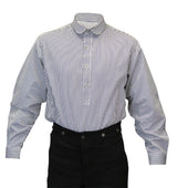 Coulter Shirt - Black and White Pinstripe