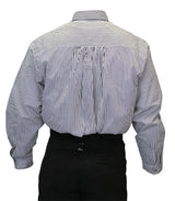 Coulter Shirt - Black and White Pinstripe