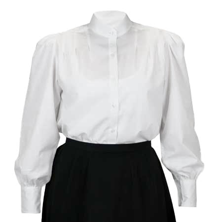 Classic Gibson Girl Blouse - White