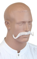 Musketeer Mustache - White