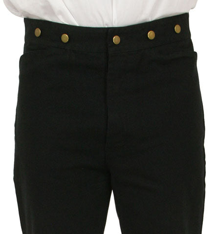 Classic Canvas Trousers - Black – Historical Emporium