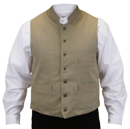 Commander 19th Century Work Vest - Khaki – Historical Emporium