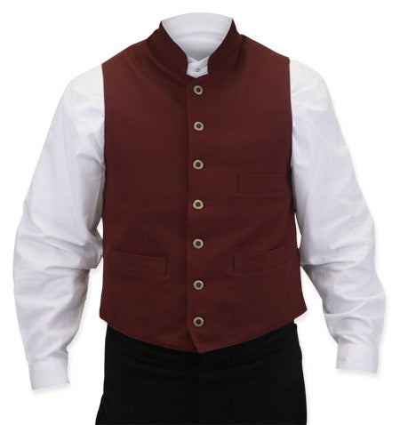 Commander 19th Century Work Vest - Crimson