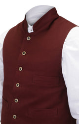 Commander 19th Century Work Vest - Crimson