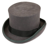 Deluxe John Bull Top Hat - Charcoal Gray