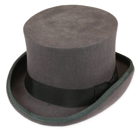 Deluxe John Bull Top Hat - Charcoal Gray