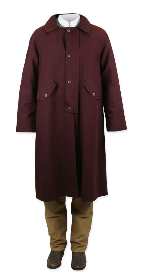 Classic Canvas Duster - Crimson