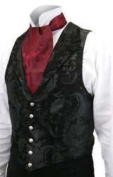 Aristocrat Printed Vest - Black Tapestry