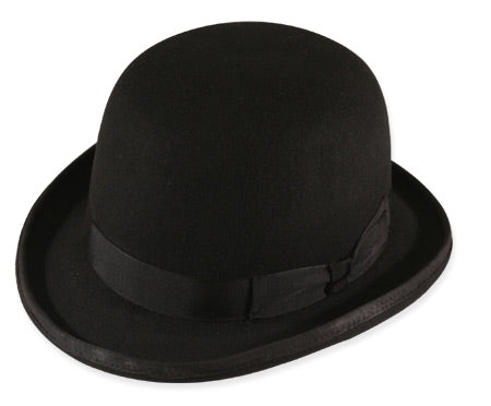 Tall Derby - Black Wool