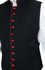 Buckingham Vest - Red/Black