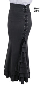 Vivien Fishtail Skirt - Gray