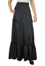 Marguerite Ruched Skirt - Black
