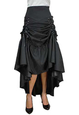 Marguerite Ruched Skirt - Black